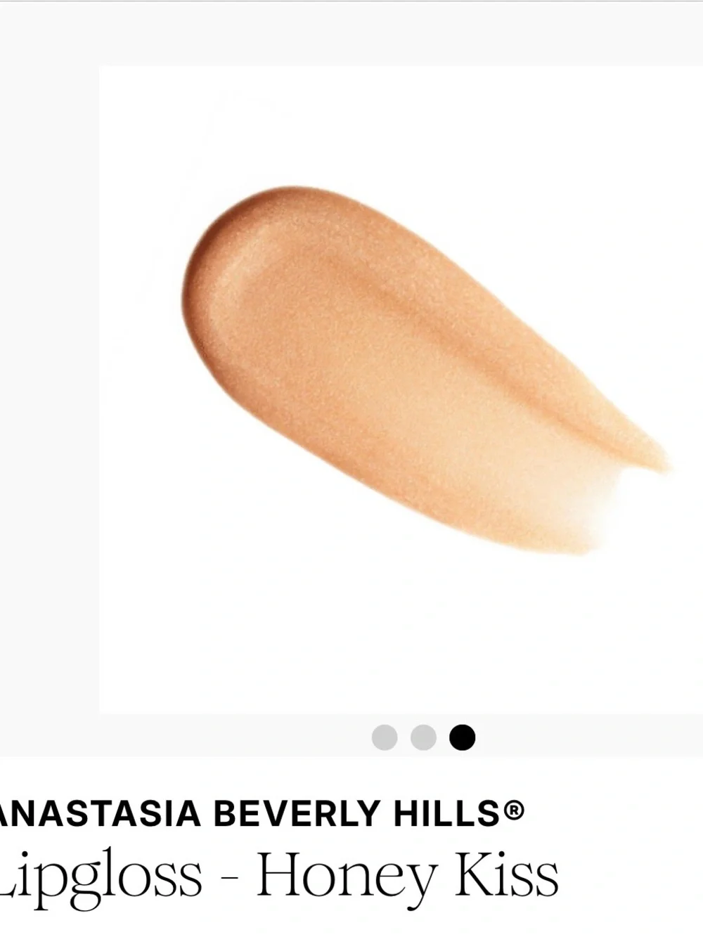 Anastasia Beverly Hills Lip Gloss - Honey Kiss Peachy Nude NWT